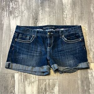 Dark Denim Shorts from Maurices
